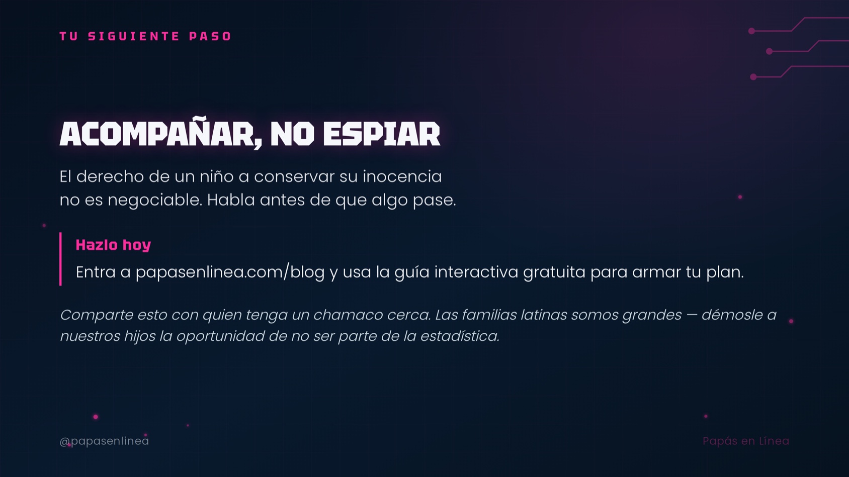 Acompañar, no espiar: el derecho de un niño a conservar su inocencia no es negociable